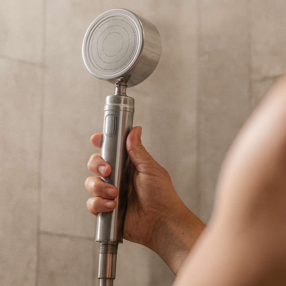 Plumia – Filtre de Douche Anti-Calcaire & Anti-Chlore