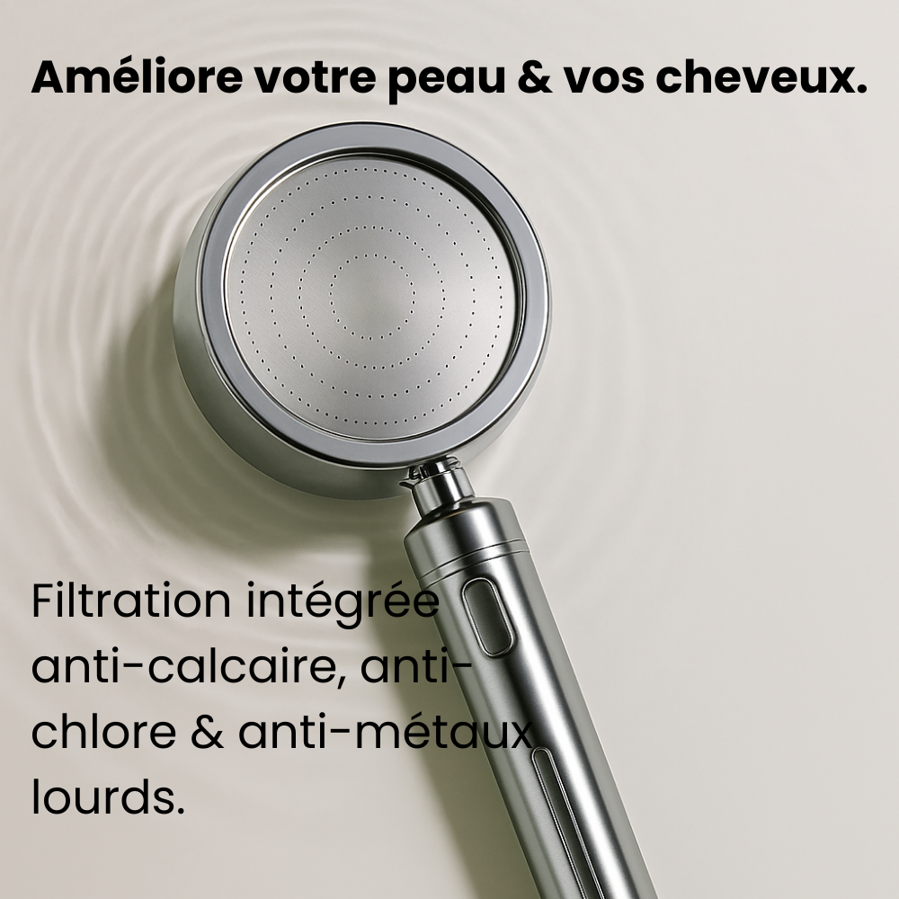 Plumia – Filtre de Douche Anti-Calcaire & Anti-Chlore